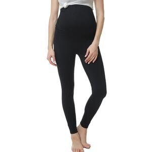 KIMI+ KAI Maternity Max Belly Support Leggings Black Small High Rise Stretch